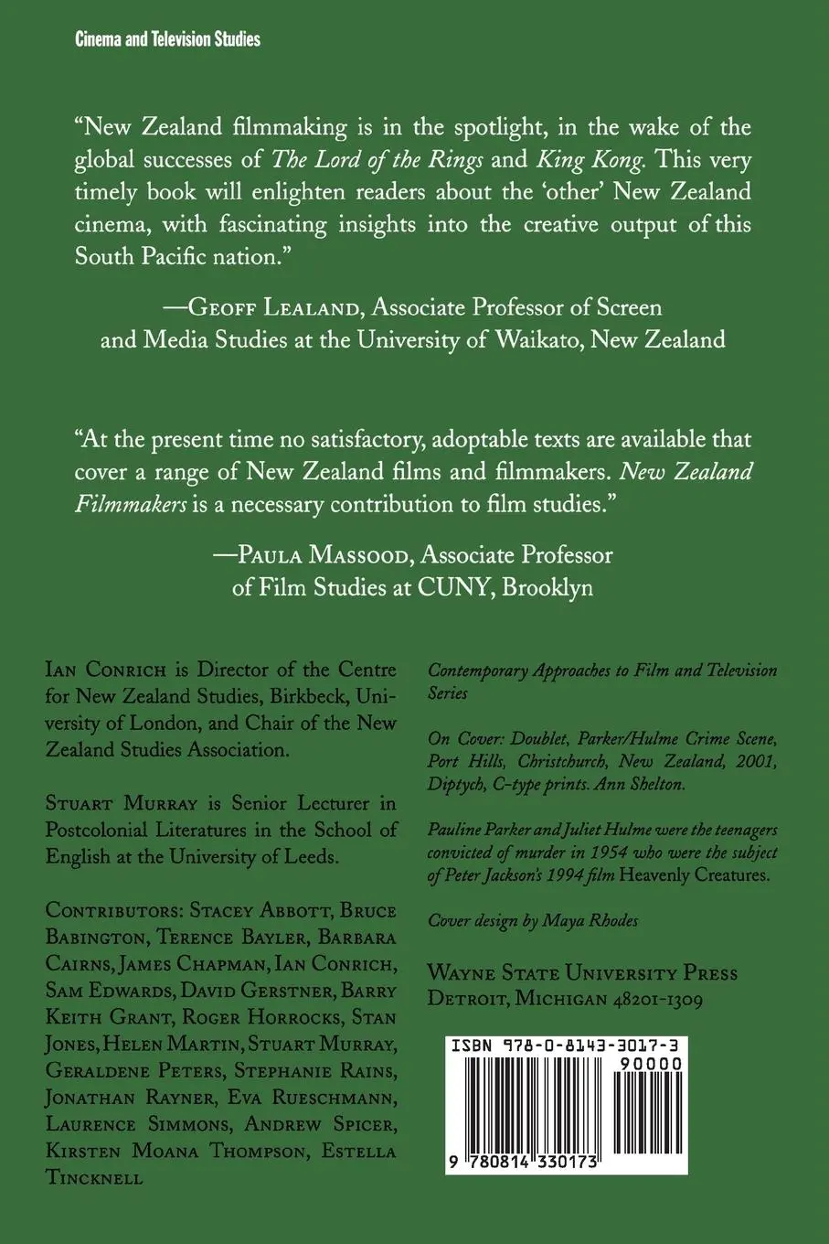 Rückseite: 9780814330173 | New Zealand Filmmakers | Ian Conrich (u. a.) | Taschenbuch | Englisch