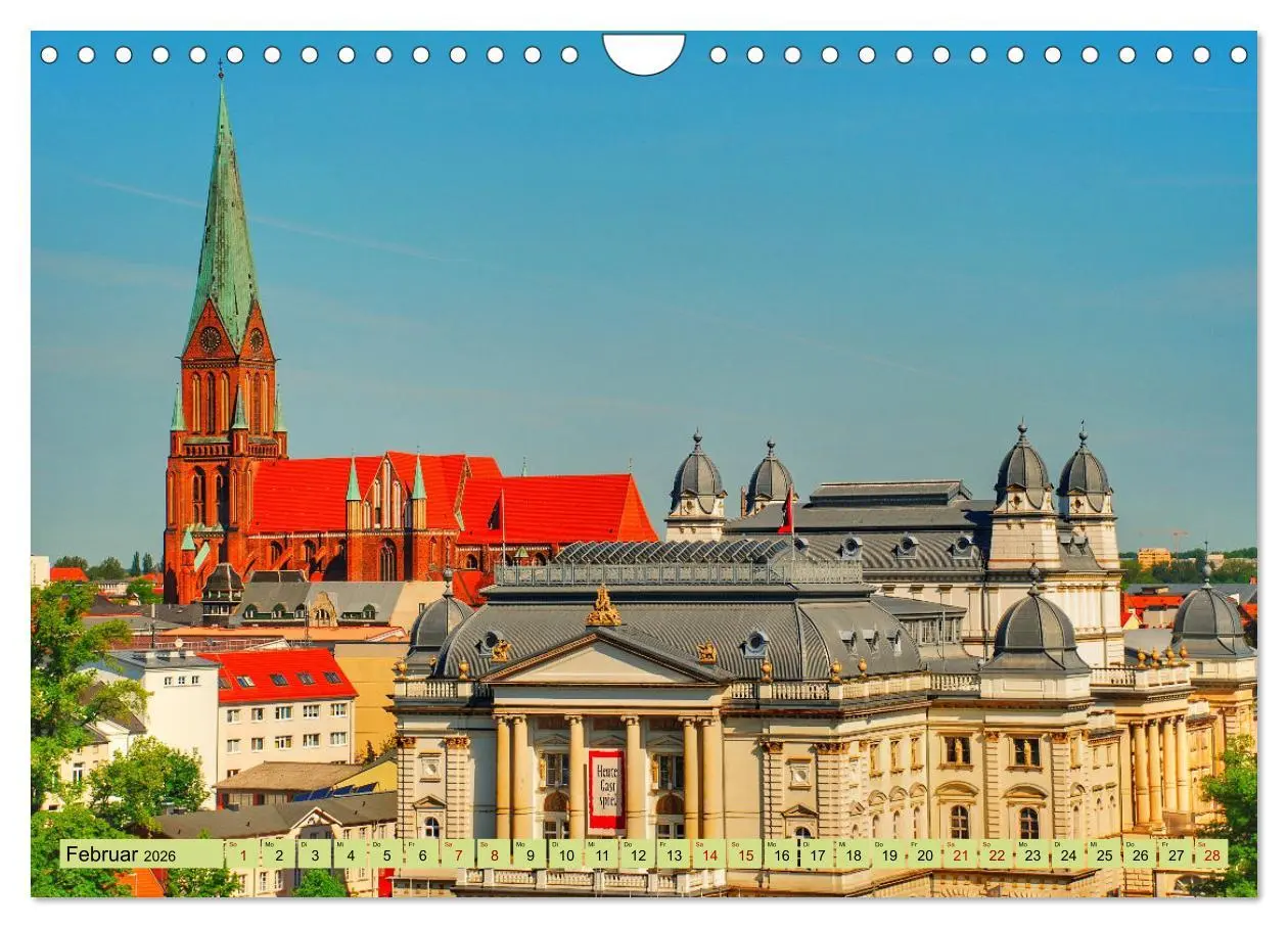 Bild: 9783457260173 | Schwerin - Welterbe (Wandkalender 2026 DIN A4 quer), CALVENDO...