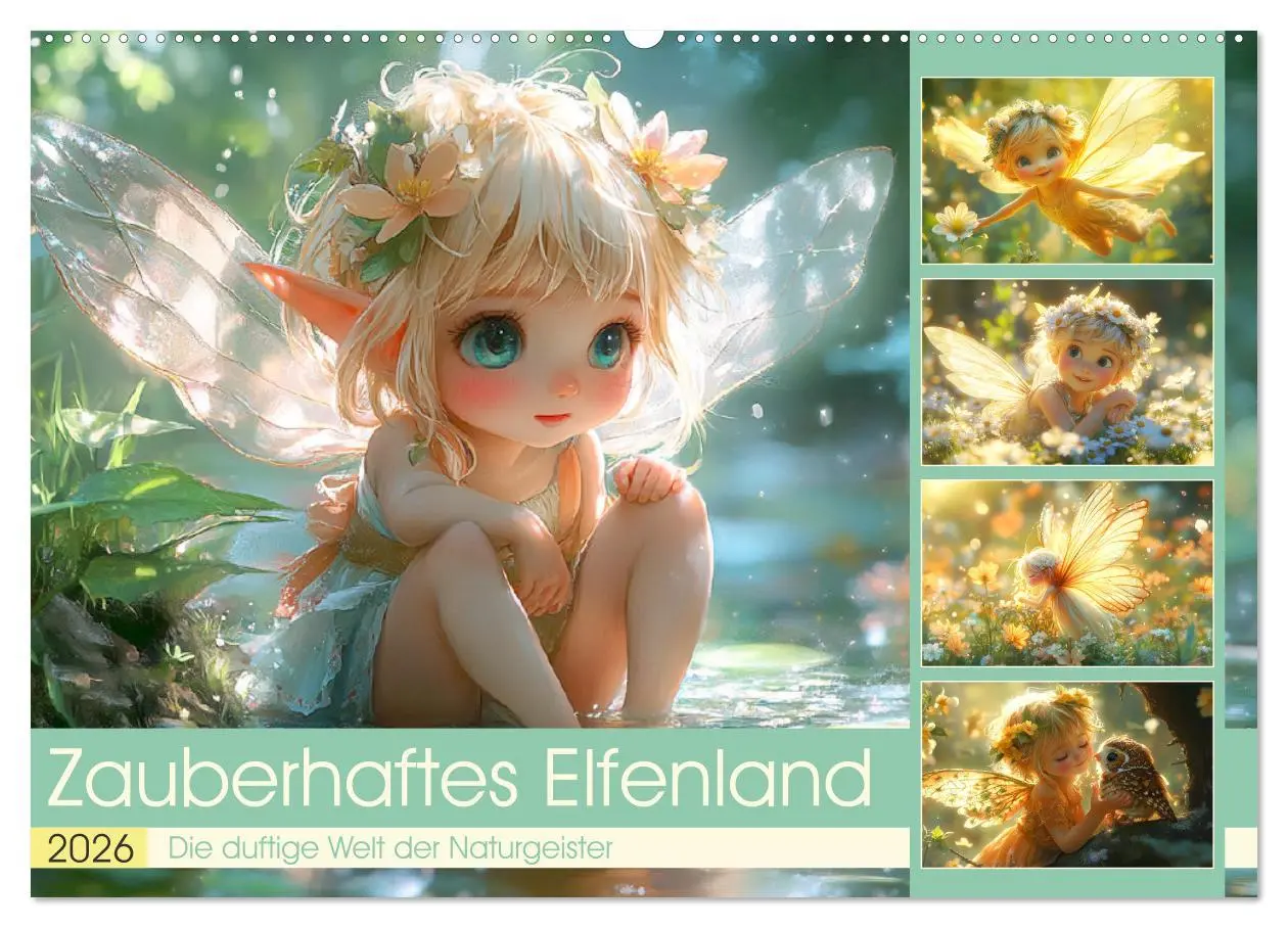 Cover: 9783457330173 | Zauberhaftes Elfenland. Die duftige Welt der Naturgeister...