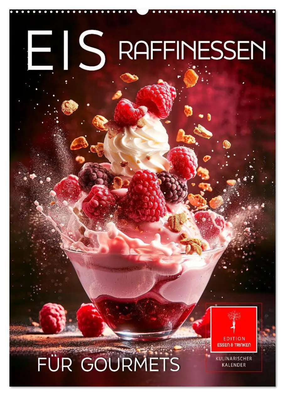 Cover: 9783516280173 | Eis - Raffinessen für Gourmets (Wandkalender 2026 DIN A2 hoch),...