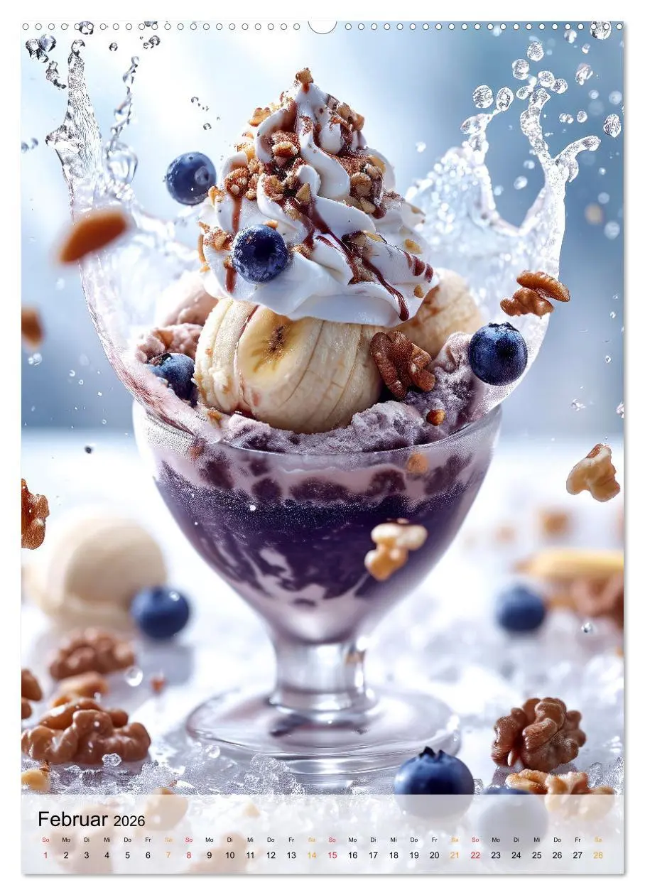 Bild: 9783516280173 | Eis - Raffinessen für Gourmets (Wandkalender 2026 DIN A2 hoch),...