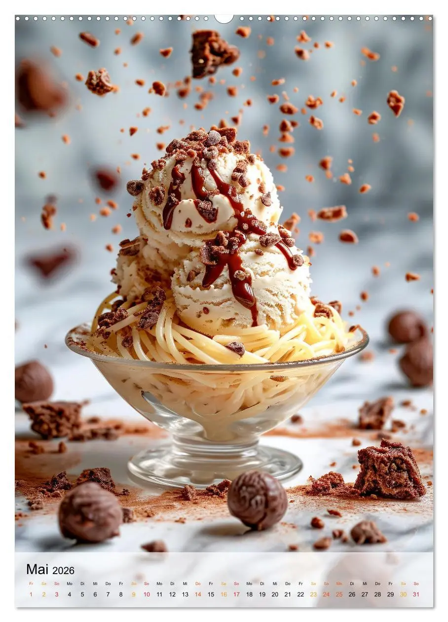 Bild: 9783516280173 | Eis - Raffinessen für Gourmets (Wandkalender 2026 DIN A2 hoch),...