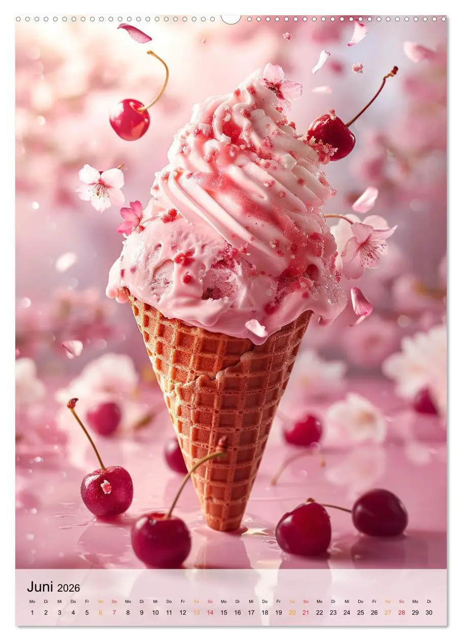 Bild: 9783516280173 | Eis - Raffinessen für Gourmets (Wandkalender 2026 DIN A2 hoch),...