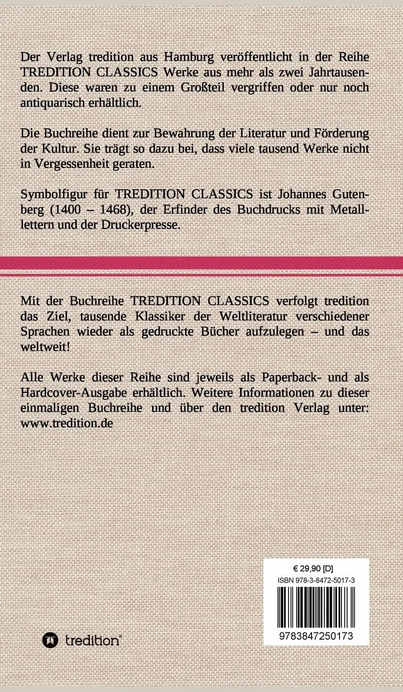 Rückseite: 9783847250173 | Der Kaiser Hadrian | Ferdinand Gregorovius | Buch | 392 S. | Deutsch