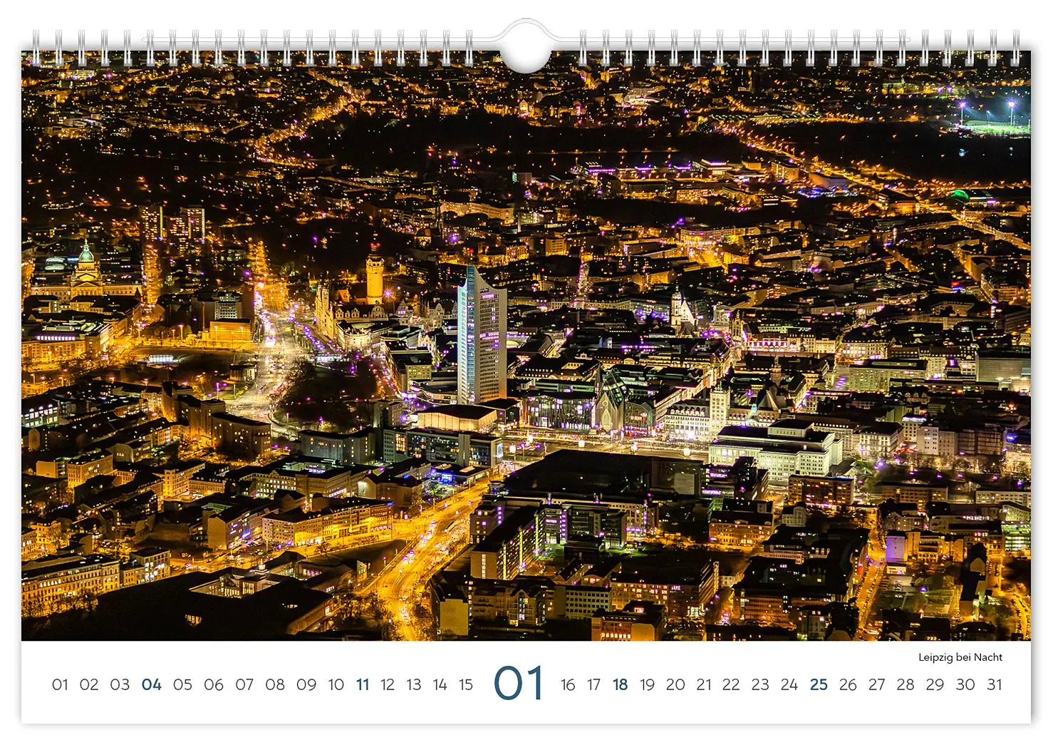 Bild: 9783910680173 | Kalender Sachsen 2026 | 30 x 20 cm weißes Kalendarium | Peter Schubert
