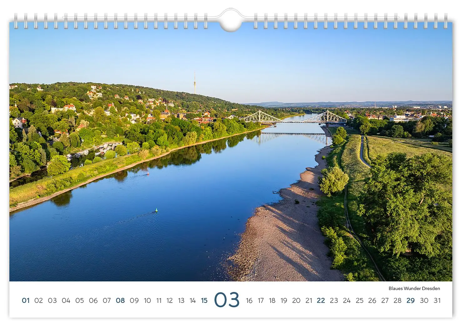 Bild: 9783910680173 | Kalender Sachsen 2026 | 30 x 20 cm weißes Kalendarium | Peter Schubert