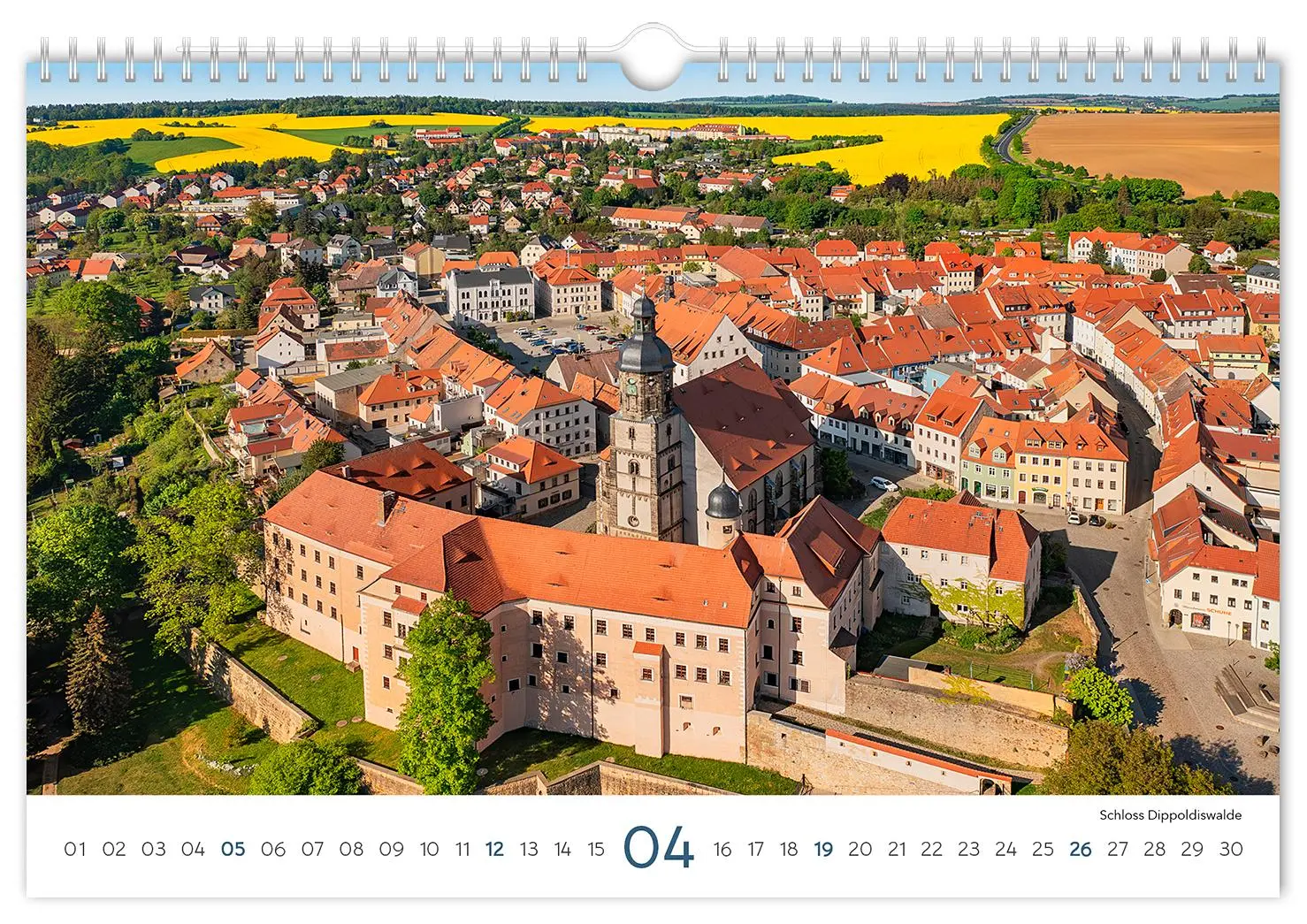 Bild: 9783910680173 | Kalender Sachsen 2026 | 30 x 20 cm weißes Kalendarium | Peter Schubert