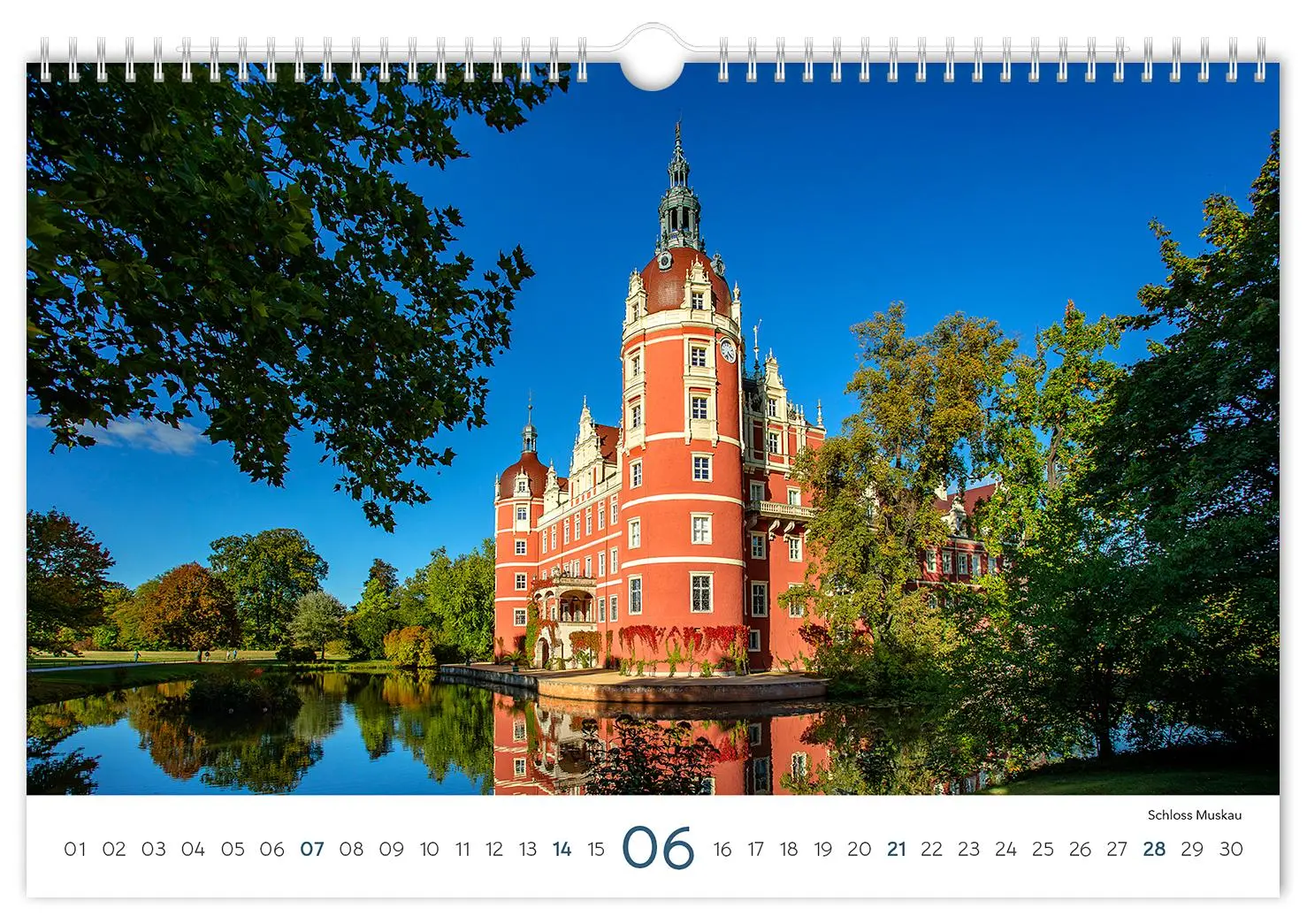 Bild: 9783910680173 | Kalender Sachsen 2026 | 30 x 20 cm weißes Kalendarium | Peter Schubert