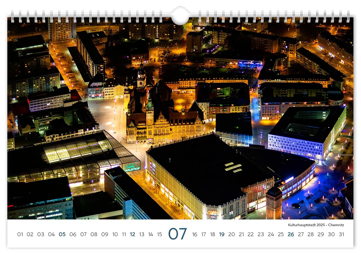 Bild: 9783910680173 | Kalender Sachsen 2026 | 30 x 20 cm weißes Kalendarium | Peter Schubert
