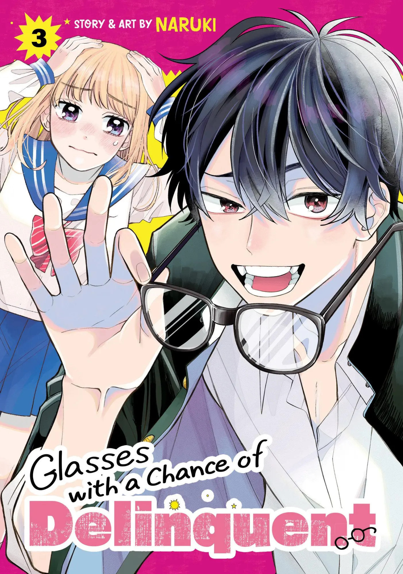 Cover: 9798893730173 | Glasses with a Chance of Delinquent Vol. 3 | Naruki | Taschenbuch