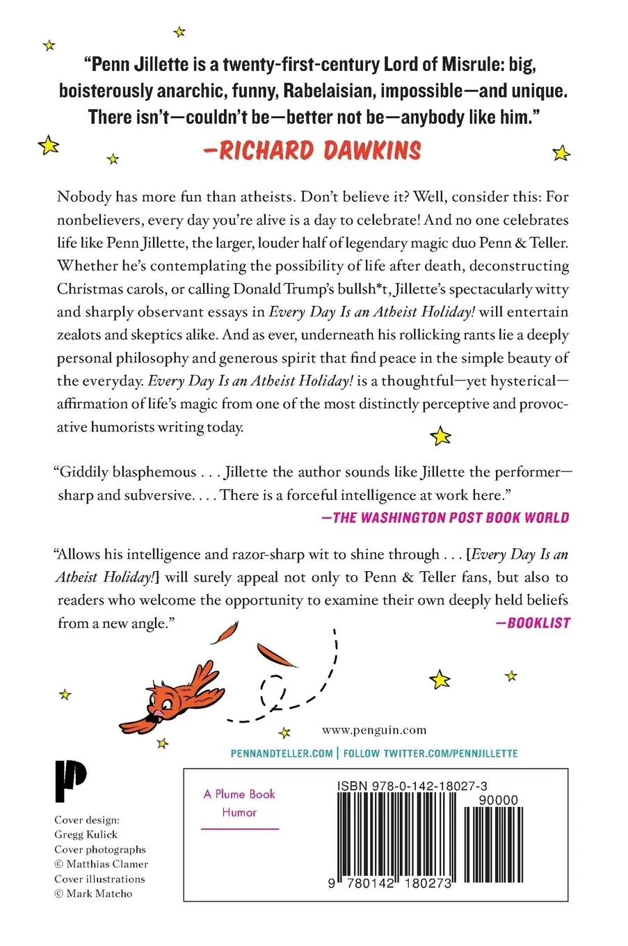 Rückseite: 9780142180273 | Every Day Is an Atheist Holiday! | Penn Jillette | Taschenbuch | 2013