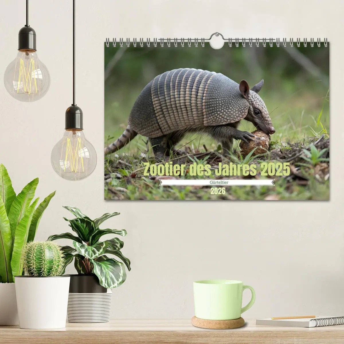 Bild: 9783457250273 | Zootier des Jahres 2025 - Gürteltier (Wandkalender 2026 DIN A4...