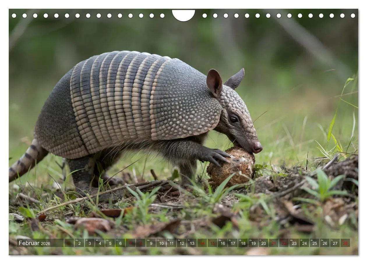 Bild: 9783457250273 | Zootier des Jahres 2025 - Gürteltier (Wandkalender 2026 DIN A4...