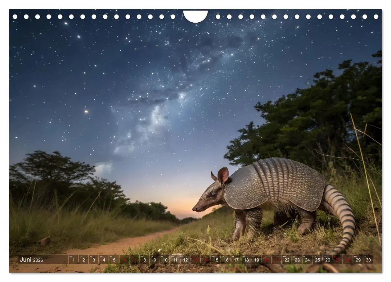 Bild: 9783457250273 | Zootier des Jahres 2025 - Gürteltier (Wandkalender 2026 DIN A4...