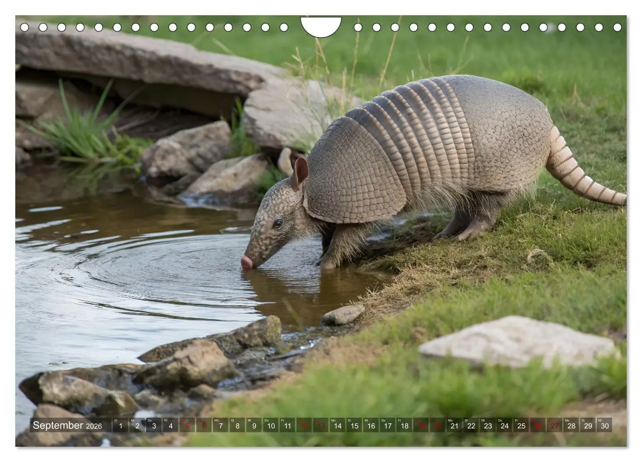 Bild: 9783457250273 | Zootier des Jahres 2025 - Gürteltier (Wandkalender 2026 DIN A4...