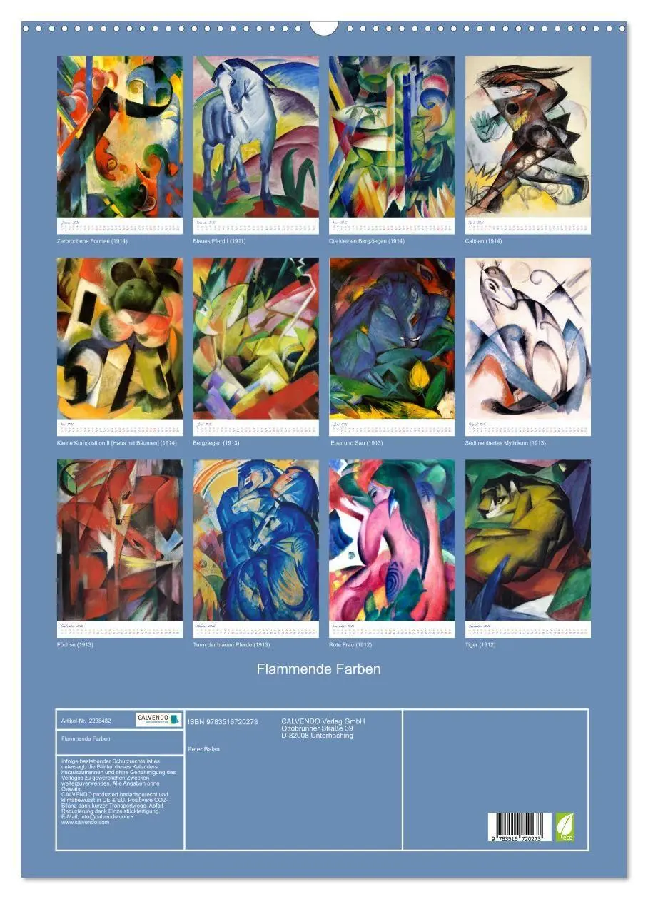 Bild: 9783516720273 | Flammende Farben (Wandkalender 2026 DIN A2 hoch), CALVENDO...