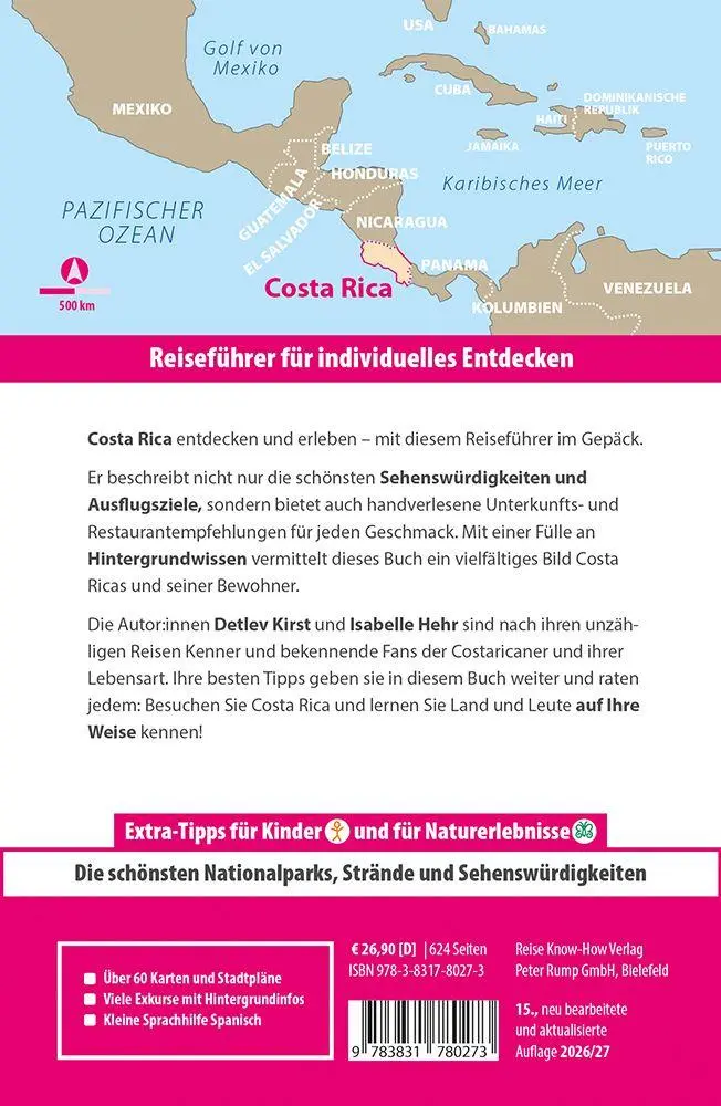 Bild: 9783831780273 | Reise Know-How Reiseführer Costa Rica | Detlev Kirst (u. a.) | Buch