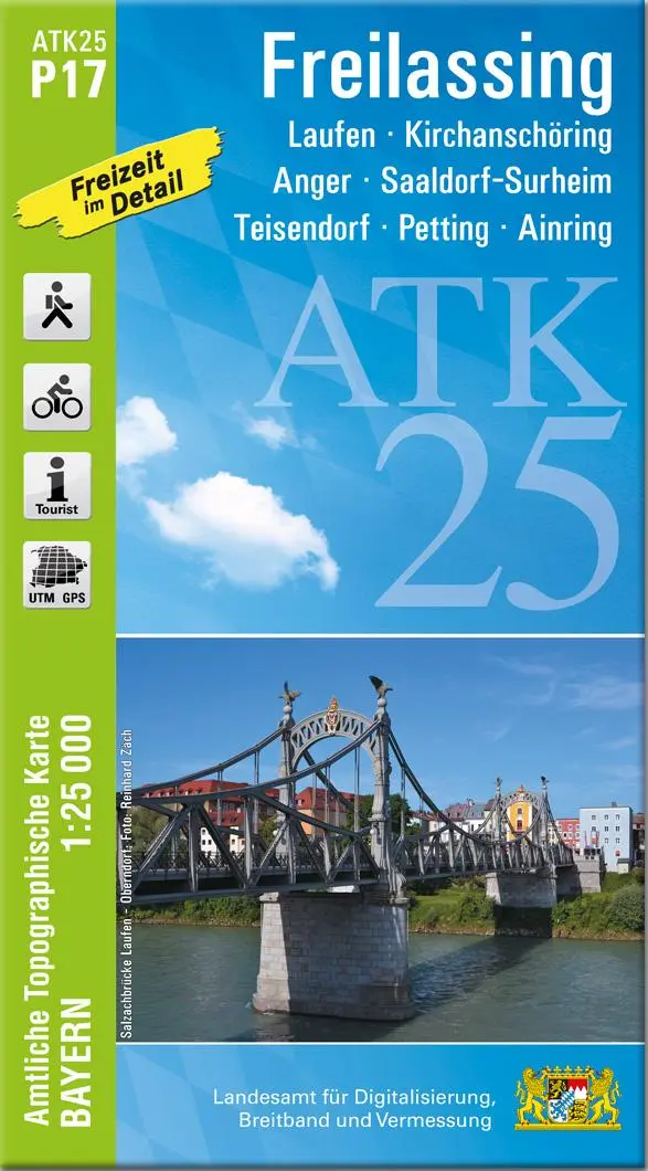 Cover: 9783987760273 | ATK25-P17 Freilassing (Amtliche Topographische Karte 1:25000) | 2024