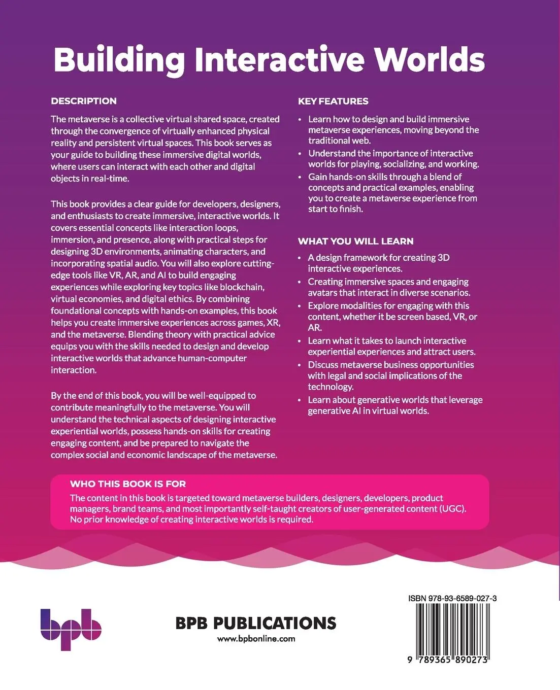 Rückseite: 9789365890273 | Building Interactive Worlds | Apurva Shah (u. a.) | Taschenbuch | 2025