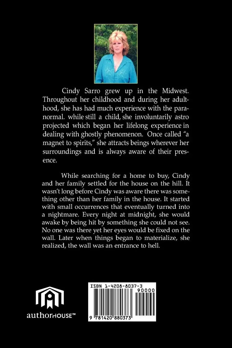 Rückseite: 9781420880373 | THE WALL | A horrifying true story of a haunting | Cindy Sarro | Buch