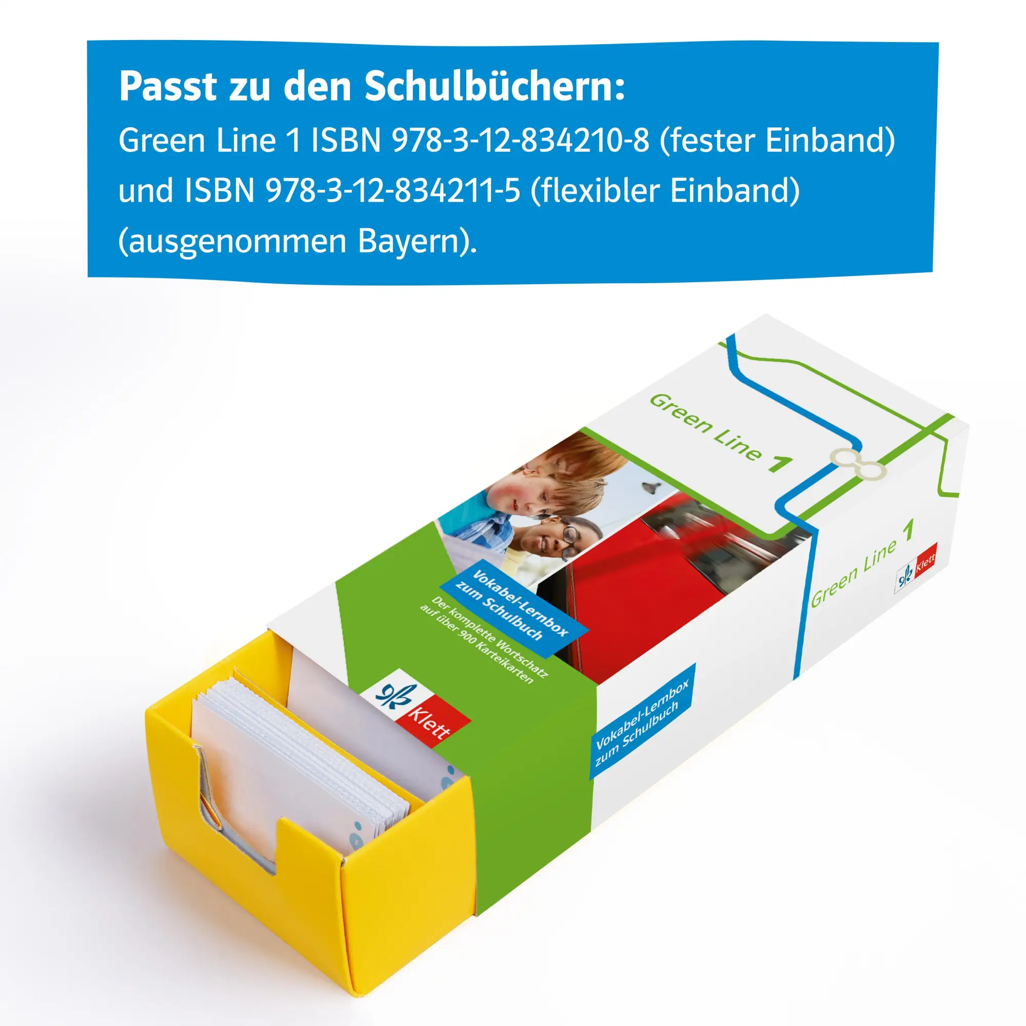 Bild: 9783129240373 | Green Line 1. Vokabel-Lernbox (G8 und G9) | Harald Weisshaar | Box