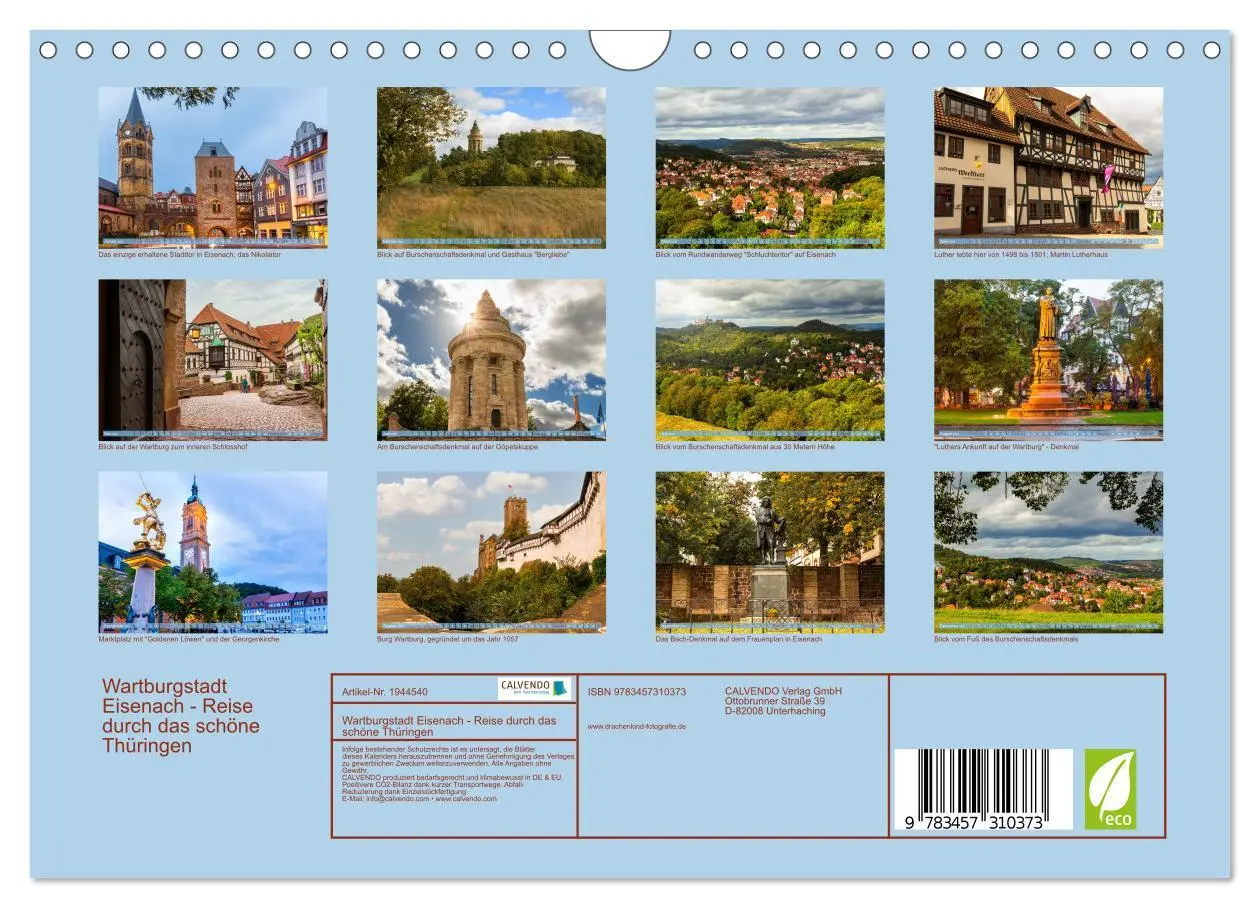 Bild: 9783457310373 | Wartburgstadt Eisenach - Reise durch das schöne Thüringen...