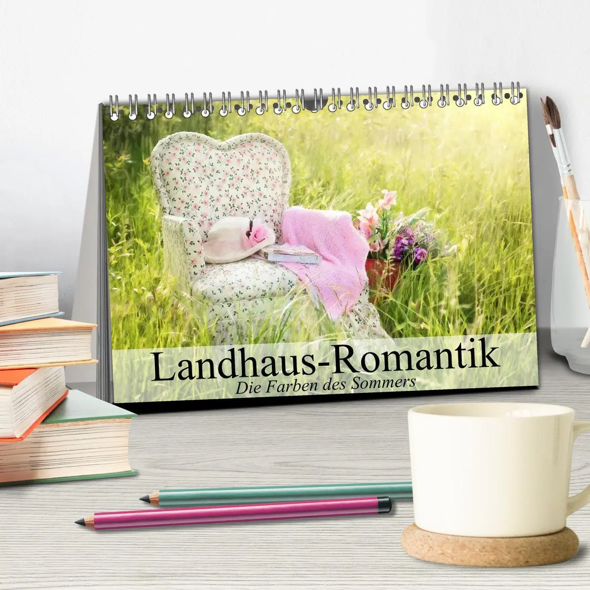 Bild: 9783516020373 | Landhaus-Romantik. Die Farben des Sommers (Tischkalender 2026 DIN...