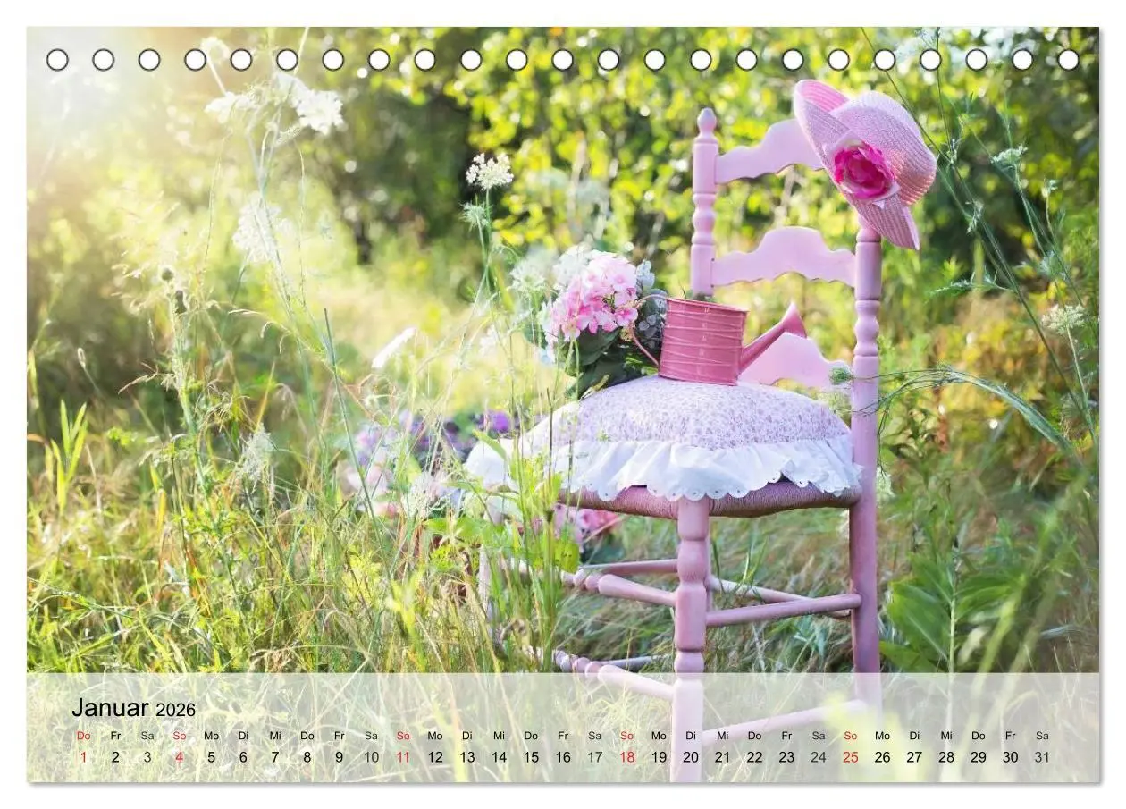 Bild: 9783516020373 | Landhaus-Romantik. Die Farben des Sommers (Tischkalender 2026 DIN...