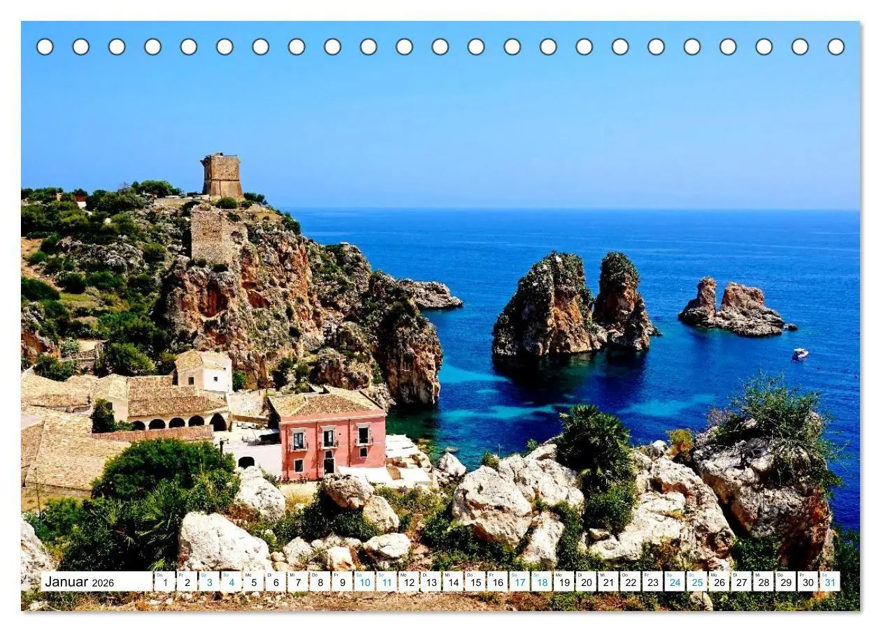 Bild: 9783516710373 | Sizilien - Nordwesten (Tischkalender 2026 DIN A5 quer), CALVENDO...
