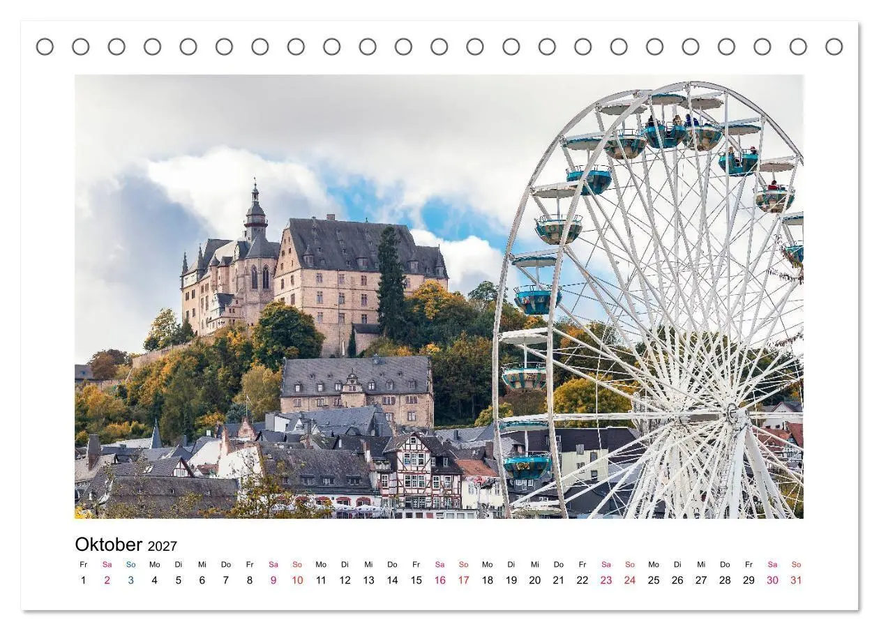 Bild: 9783569660373 | Marburger Ansichten (Tischkalender 2027 DIN A5 quer), CALVENDO...
