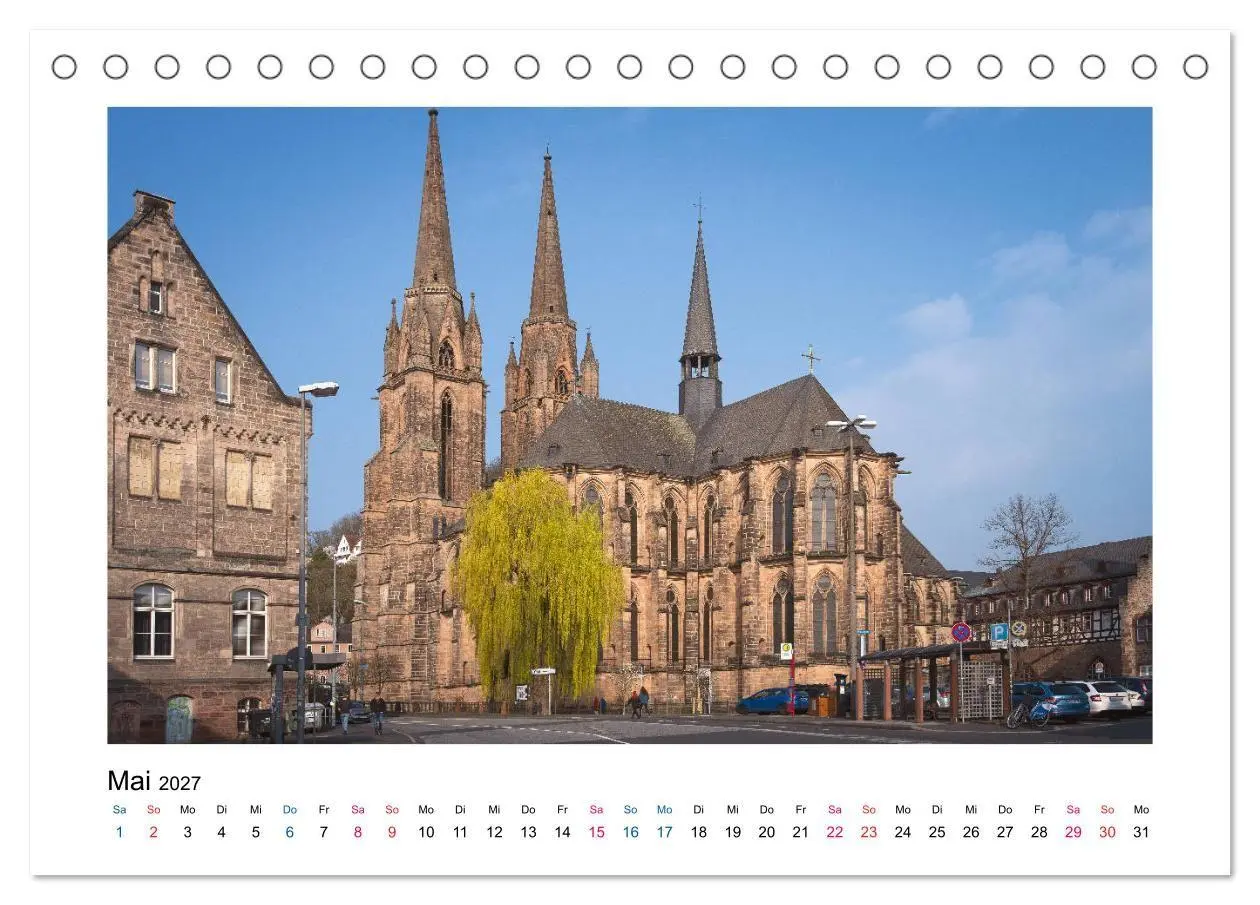 Bild: 9783569660373 | Marburger Ansichten (Tischkalender 2027 DIN A5 quer), CALVENDO...