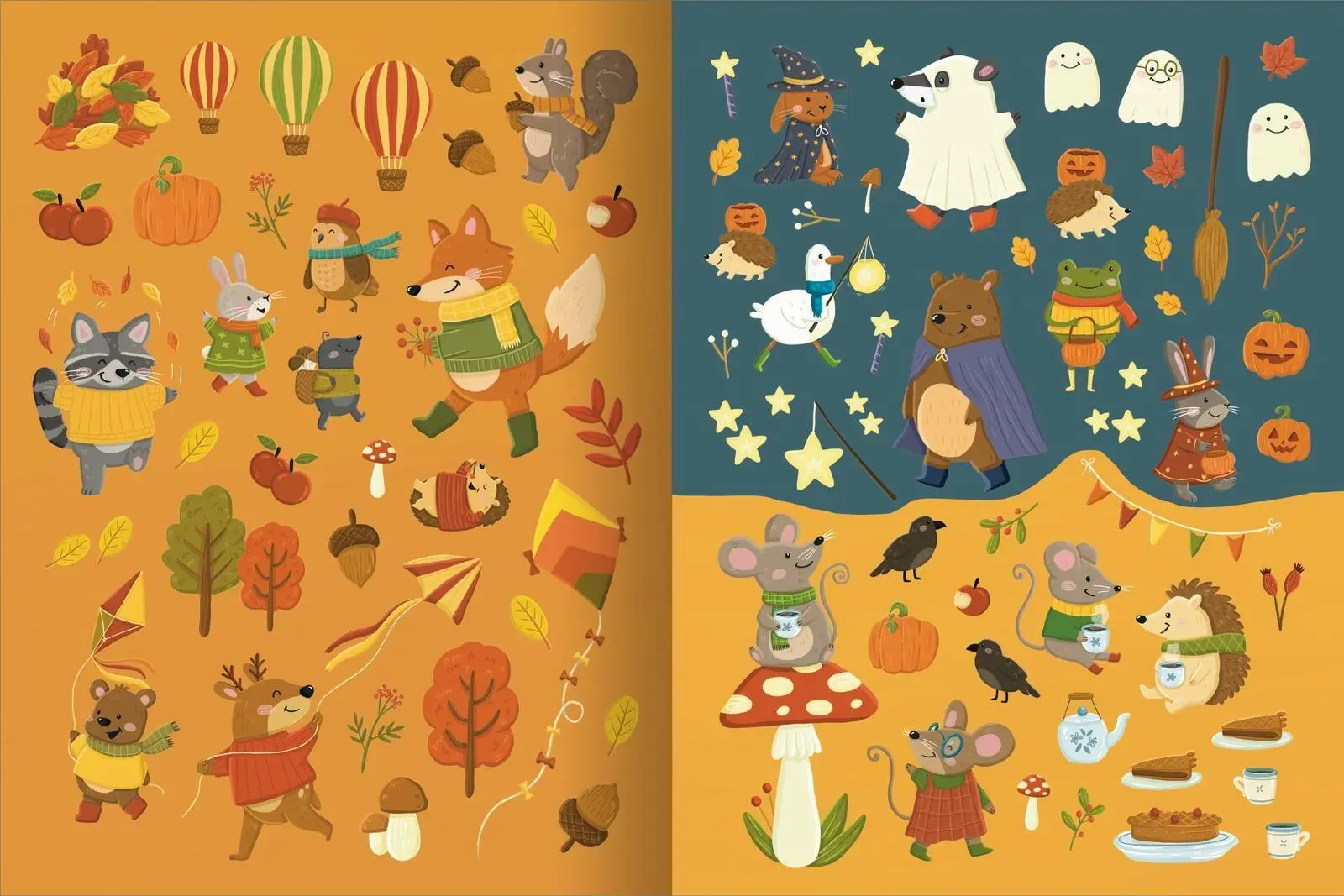 Bild: 9783845870373 | Erstes Stickern - Im Herbst | Über 300 Sticker | Sarah Dietz | Buch