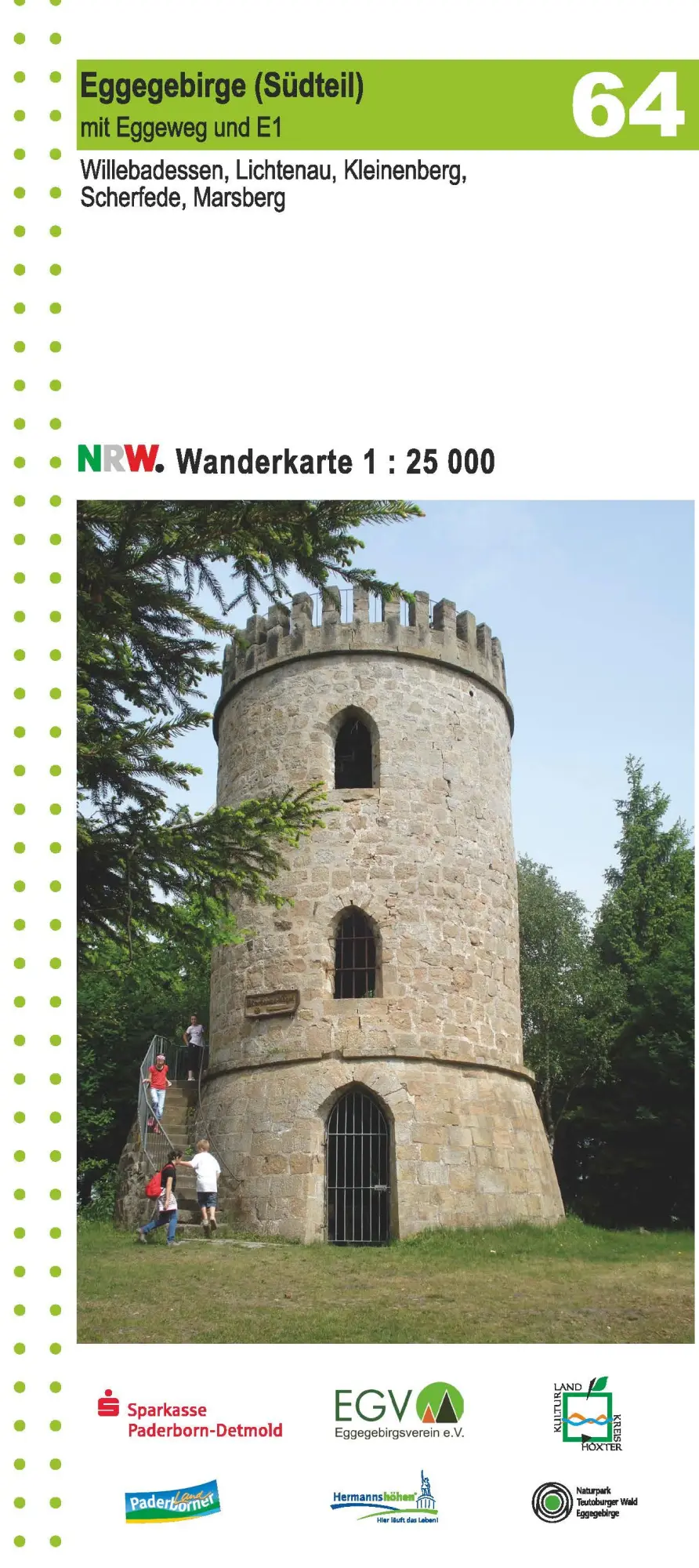 Cover: 9783959650373 | Eggegebirge (Südteil) mit Eggeweg und E1 Blatt 64, topographische...