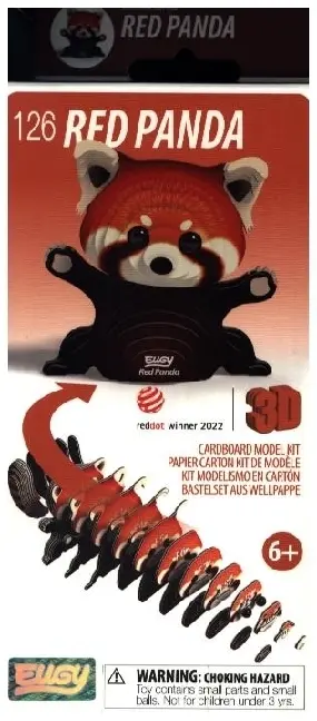 Cover: 9421036940473 | EUGY - 3D Bastelset Roter Panda | Kit (Bastelset) | 2025 | EUGY
