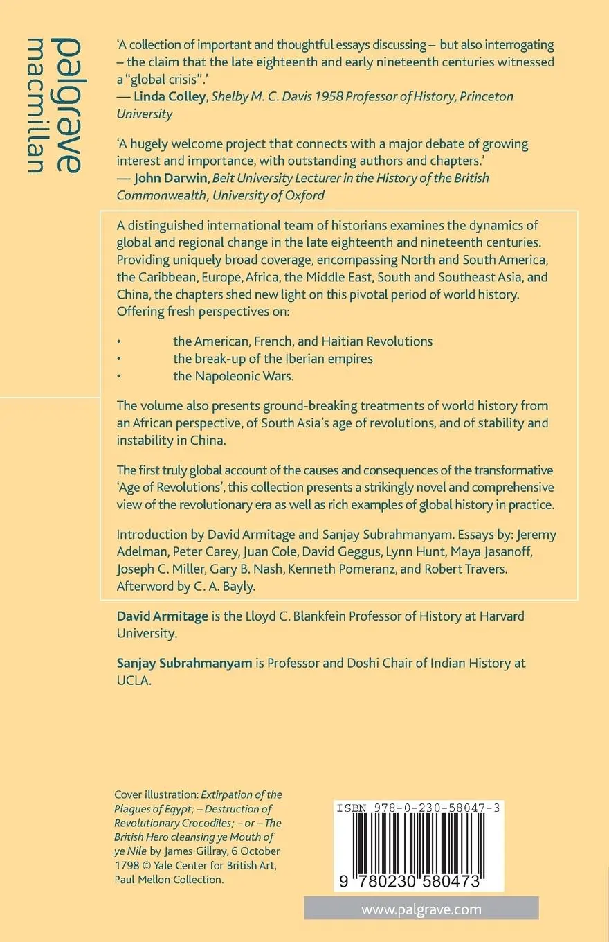 Rückseite: 9780230580473 | The Age of Revolutions in Global Context, c. 1760-1840 | Taschenbuch