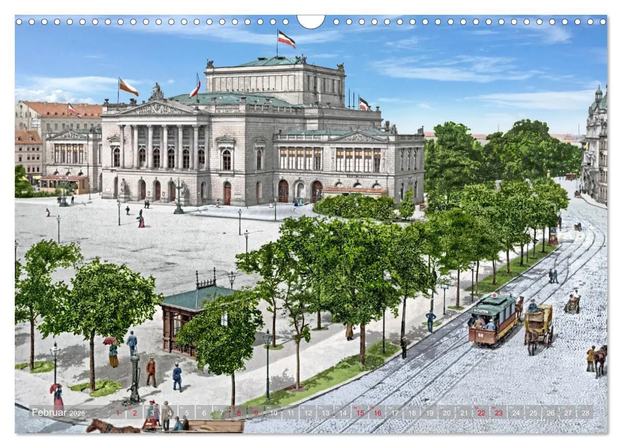 Bild: 9783383810473 | Leipzig zur Kaiserzeit in Farbe (Wandkalender 2025 DIN A3 quer),...