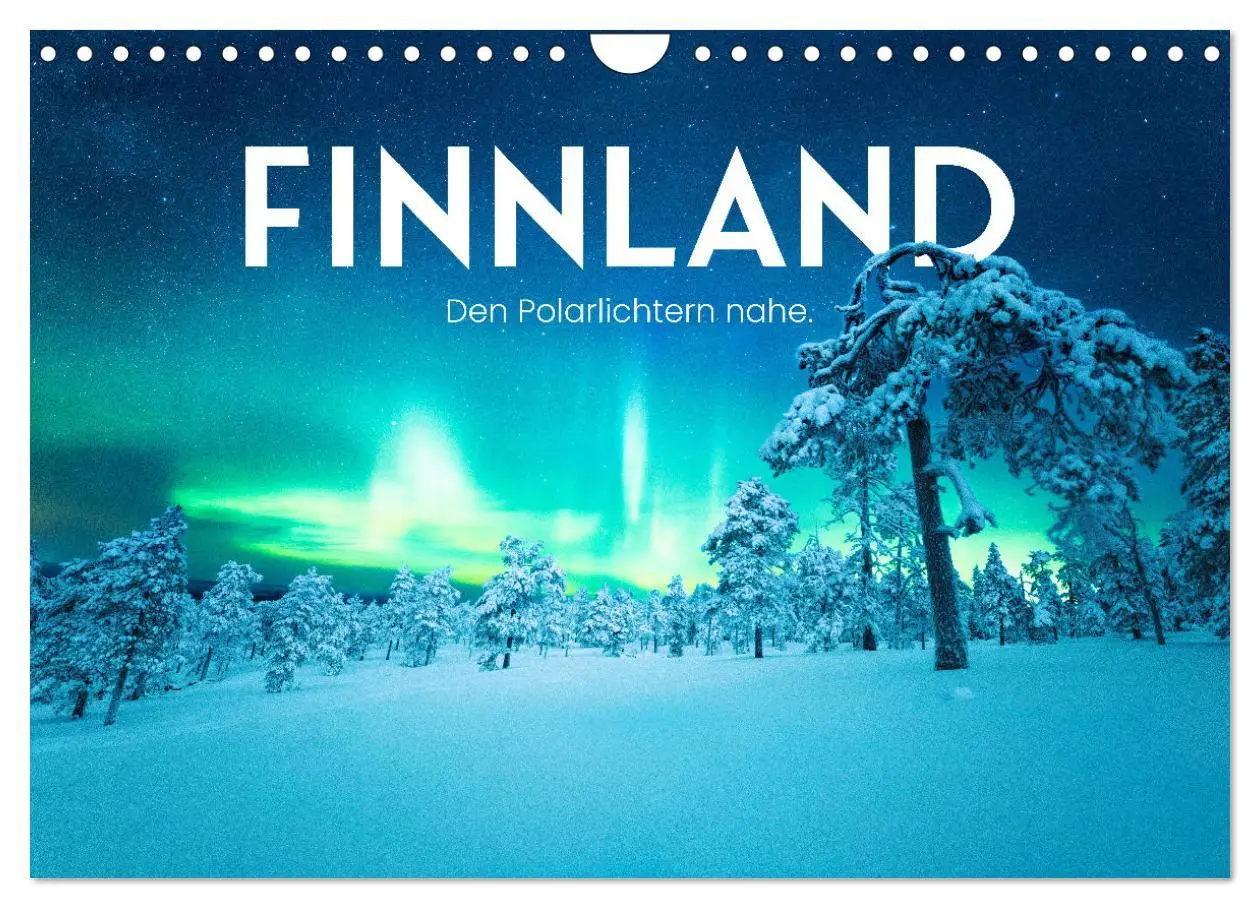 Cover: 9783457610473 | Finnland - Den Polarlichtern nahe. (Wandkalender 2026 DIN A4 quer),...