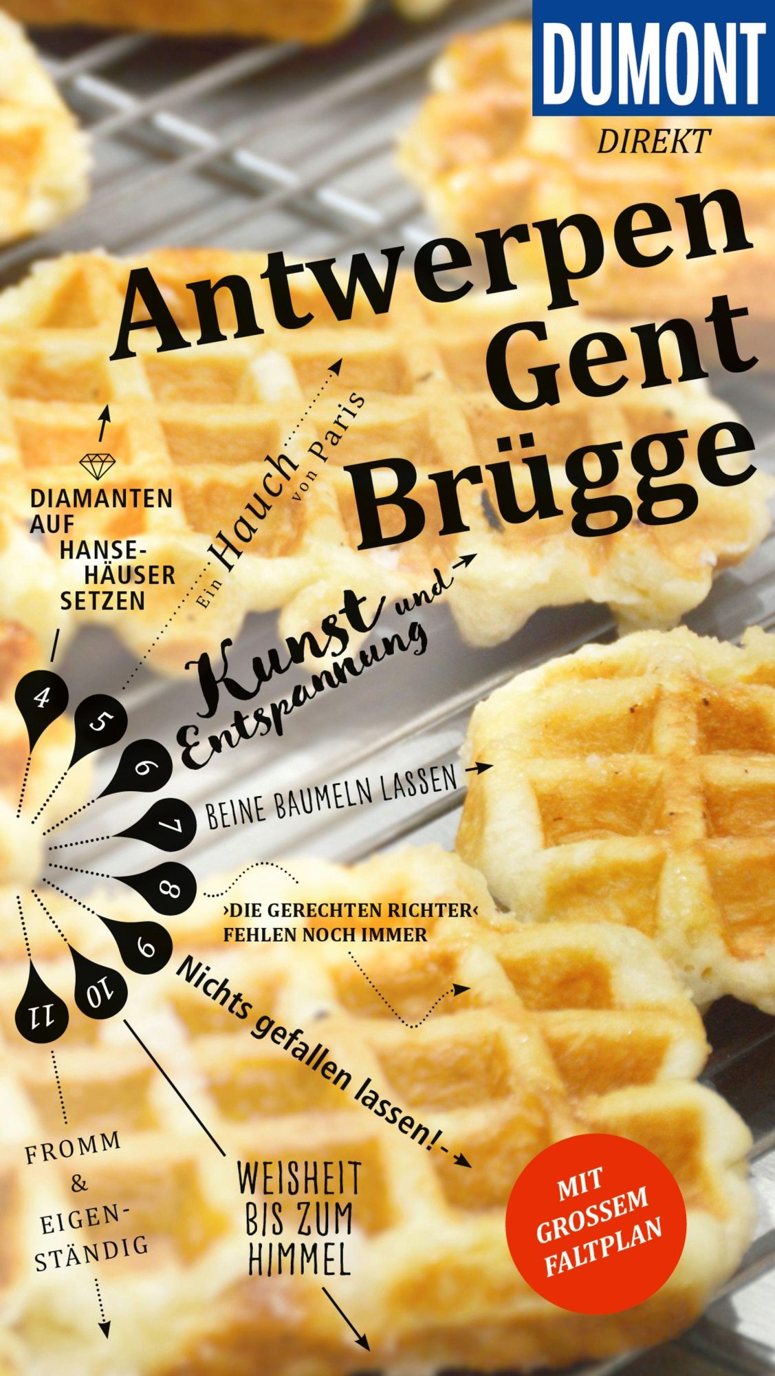 Cover: 9783616000473 | DUMONT direkt Reiseführer Antwerpen, Gent, Brügge | Patricia Fridrich