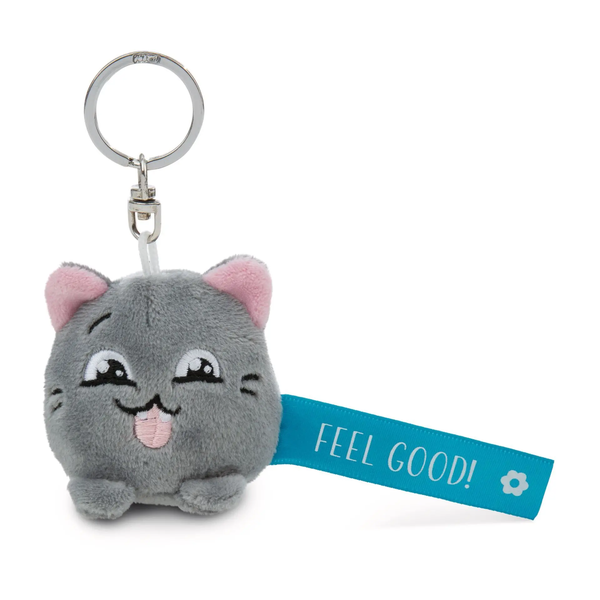 Cover: 4012390620573 | Nici 62057 Schlüsselanhänger Katze Feel Good! blau 5cm an | 62057