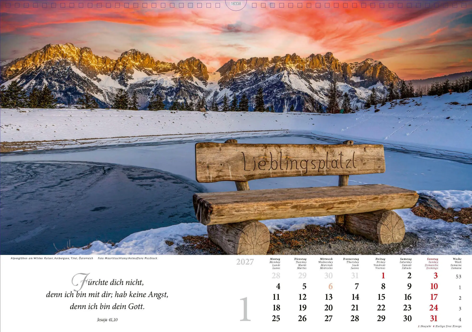 Bild: 4250222990573 | Lobet, ihr Berge, den Herrn 2027 | Kalender | 13 S. | Deutsch | 2027