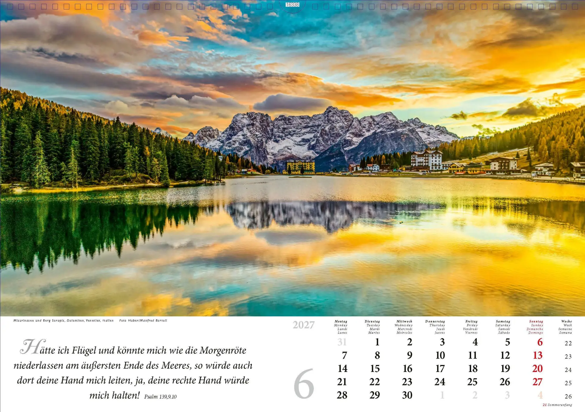 Bild: 4250222990573 | Lobet, ihr Berge, den Herrn 2027 | Kalender | 13 S. | Deutsch | 2027