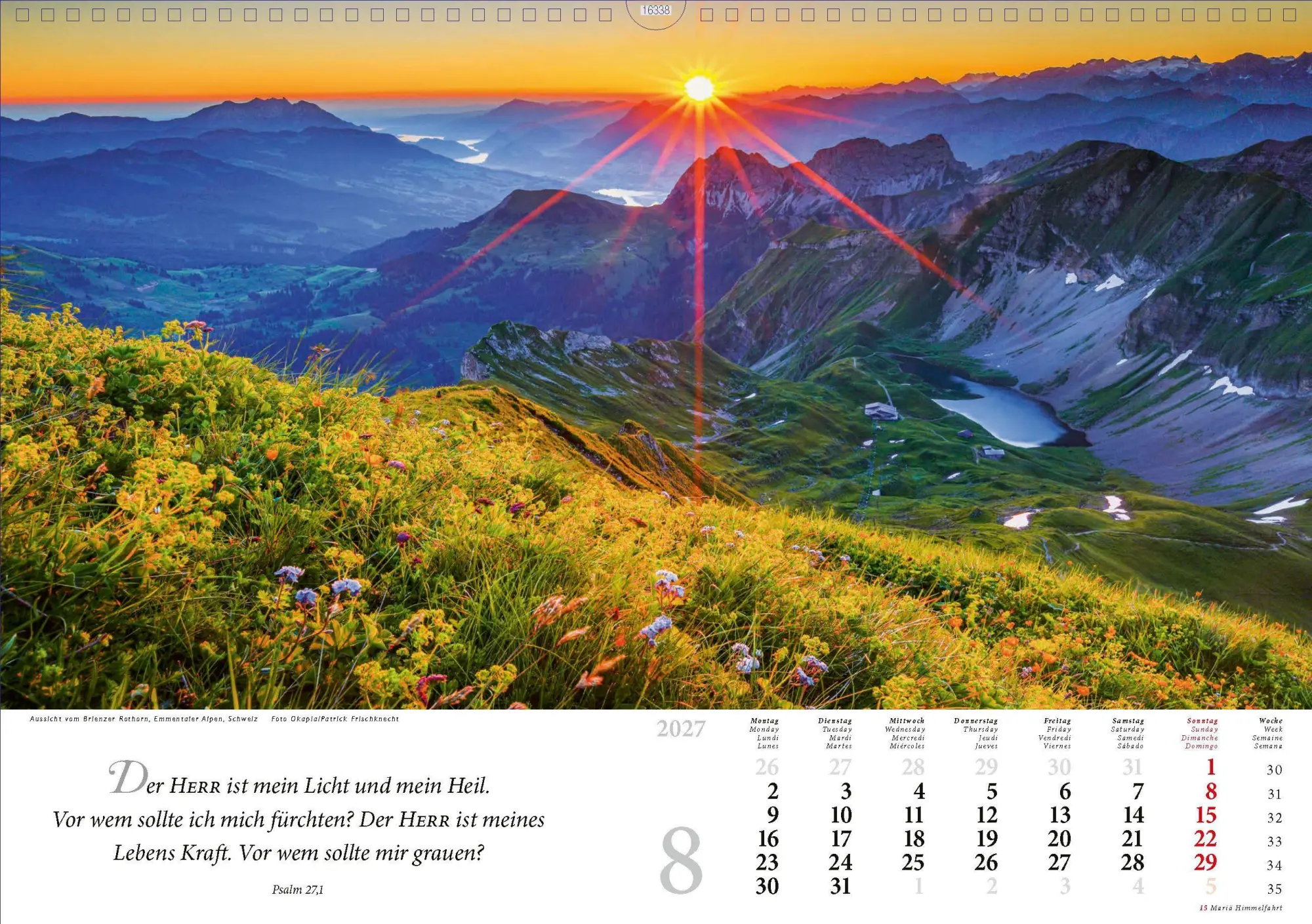 Bild: 4250222990573 | Lobet, ihr Berge, den Herrn 2027 | Kalender | 13 S. | Deutsch | 2027