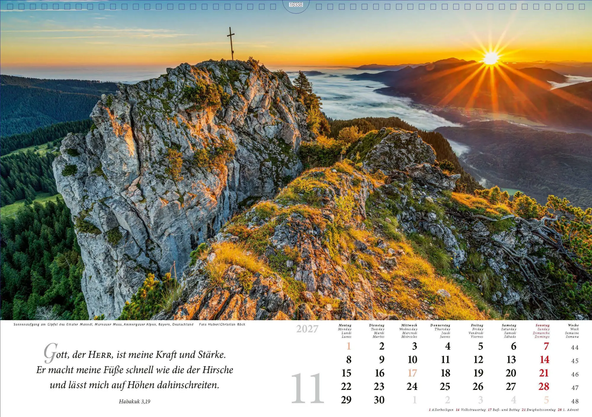 Bild: 4250222990573 | Lobet, ihr Berge, den Herrn 2027 | Kalender | 13 S. | Deutsch | 2027