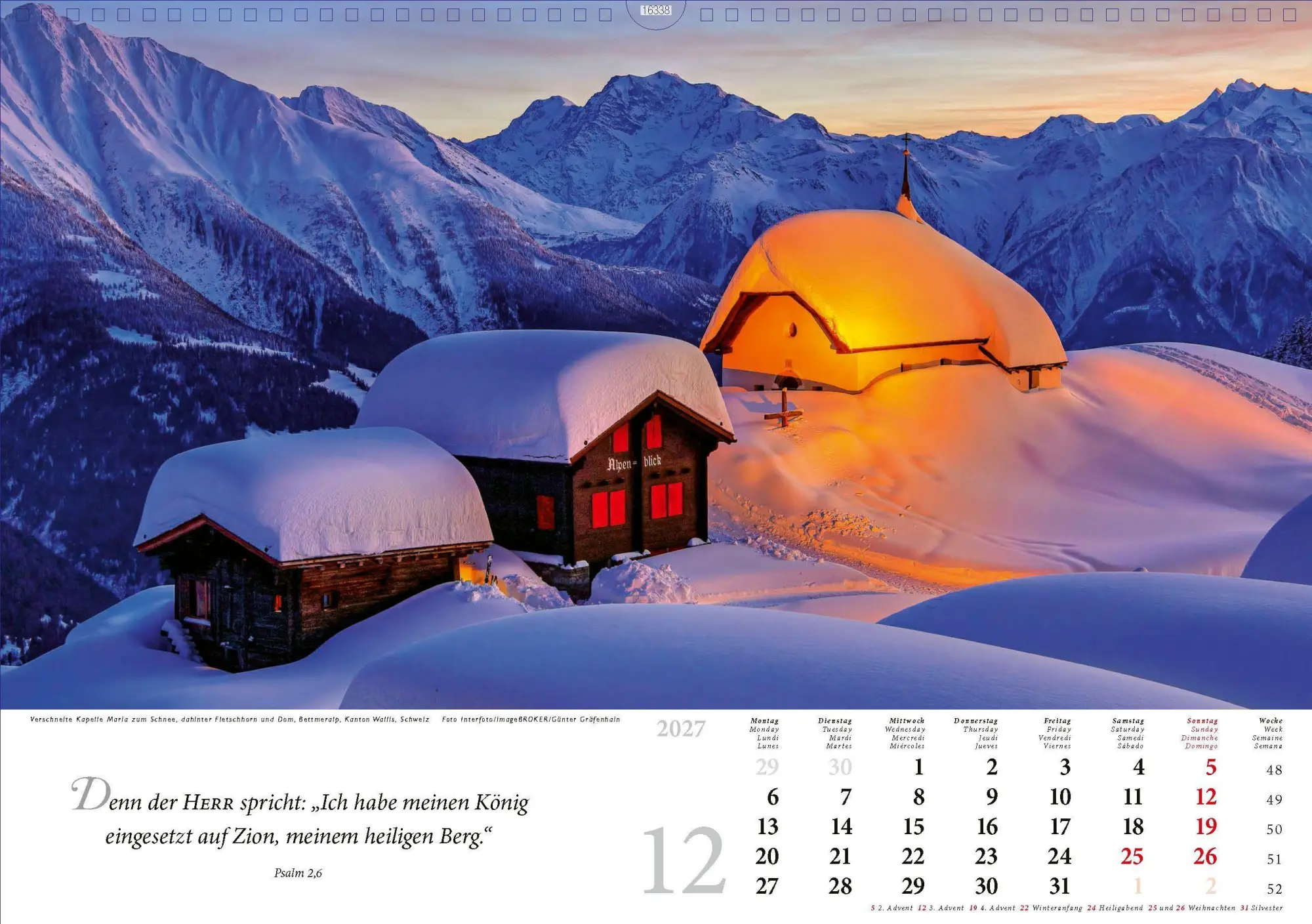 Bild: 4250222990573 | Lobet, ihr Berge, den Herrn 2027 | Kalender | 13 S. | Deutsch | 2027