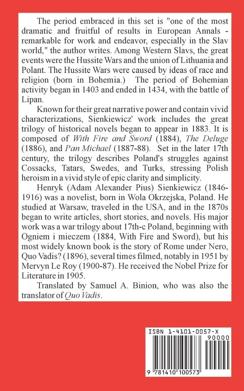 Rückseite: 9781410100573 | With Fire and Sword (Volume One) | Henryk Sienkiewicz | Taschenbuch