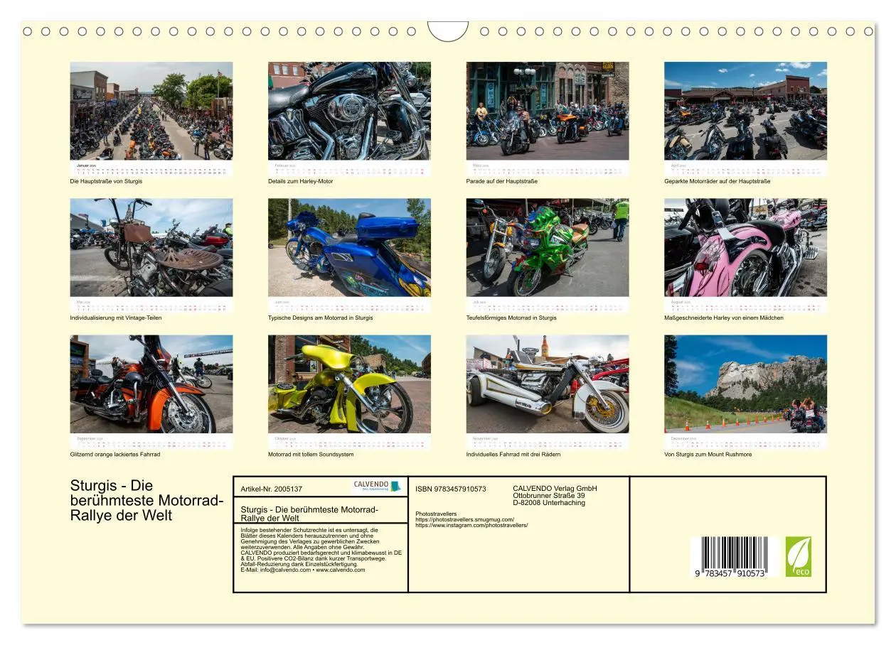 Bild: 9783457910573 | Sturgis - Die berühmteste Motorrad-Rallye der Welt (Wandkalender...