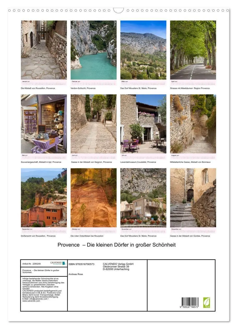 Bild: 9783516790573 | Provence - Die kleinen Dörfer in großer Schönheit (Wandkalender...