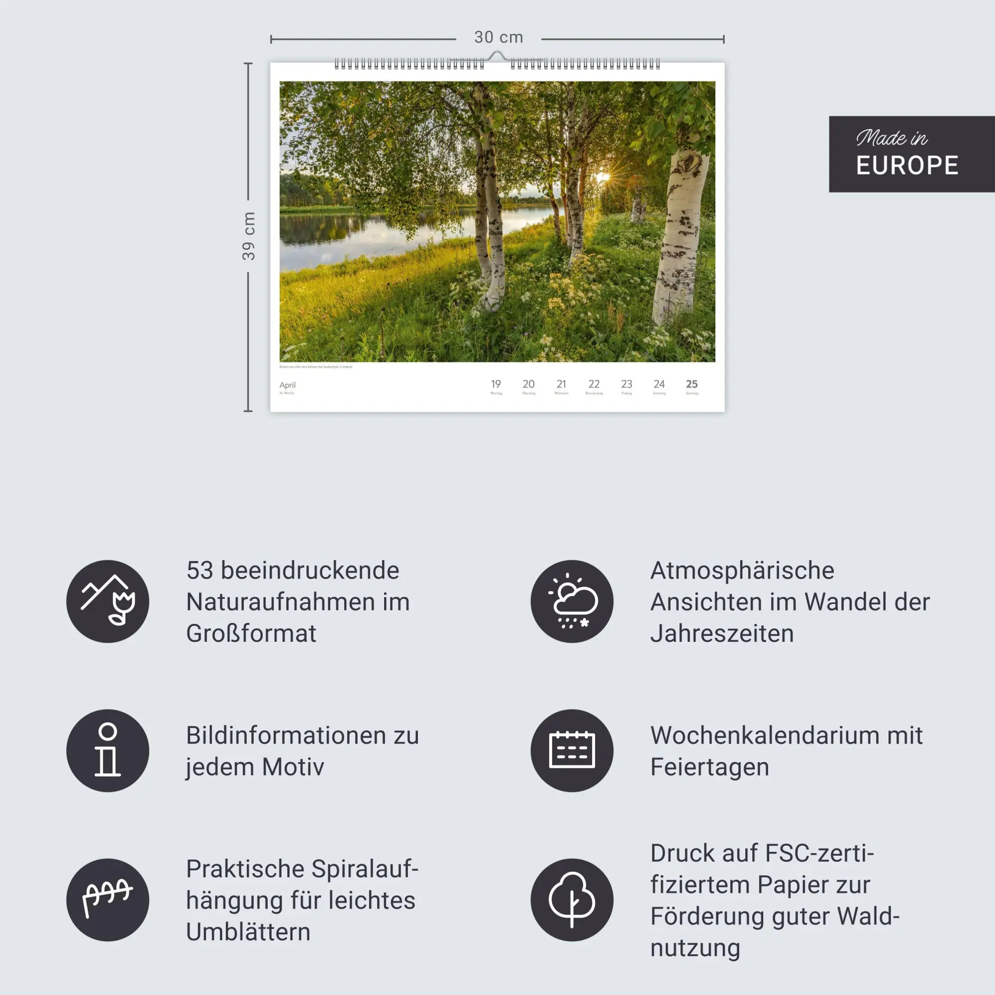 Bild: 9783840040573 | Zauber des Nordens Großer Wochenkalender 2027 - Jede Woche ein...