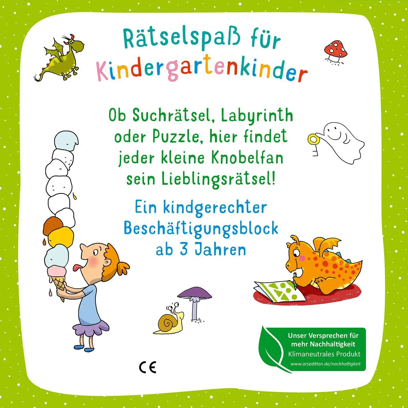Rückseite: 9783845850573 | Mein dicker Kindergarten-Block | Ab 3 Jahren | Sabine Legien | Buch
