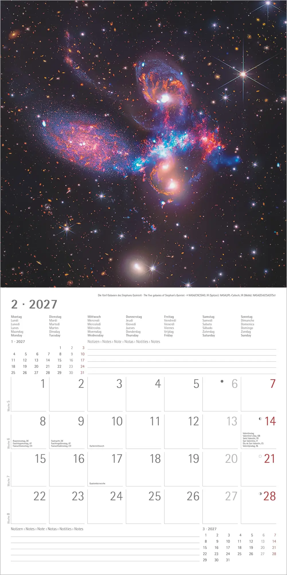 Bild: 4069095010673 | Space 2027 | Neumann Verlage GmbH &amp; Co KG | Kalender | 14 S. | Deutsch